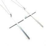 大ぶりクロスのペアネックレス/オーダーメイド