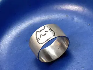 オリジナルイラストの平打ちリング-オーダーメイド