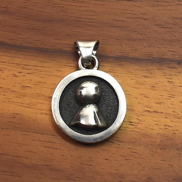 てるてる坊主のペンダントトップ画像1/オーダーメイドシルバーアクセサリー