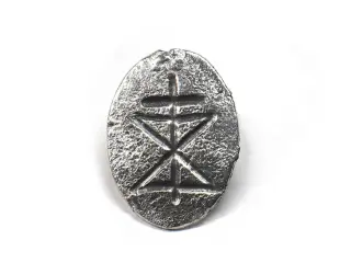 楕円形ピンバッジ-オーダーメイド