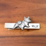 愛犬コーギーのネクタイピン-オーダーメイド