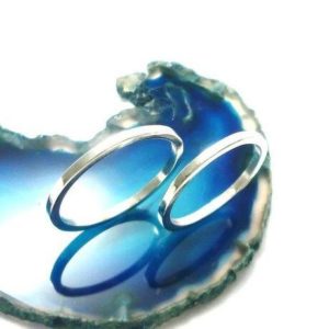 1.5mm幅平打ちペアリング/オリジナルシルバーアクセサリー