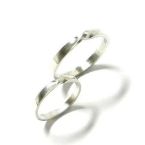 3mm幅捻り入りペアリングＡ/オリジナルシルバーアクセサリー